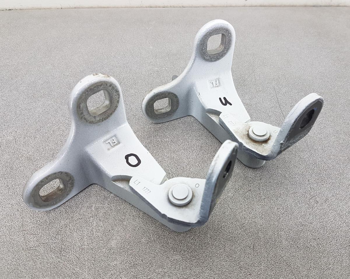 Tesla Model Y Satz T&uuml;rscharniere vorn links Bj2022 in PPSW White Water Pearl