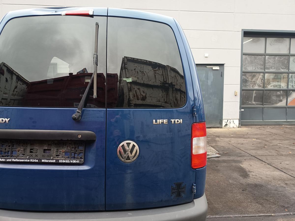 VW Caddy 2K Life vor Facelift Bj 2010 original Heckt&uuml;r rechts LL5M Indienblau
