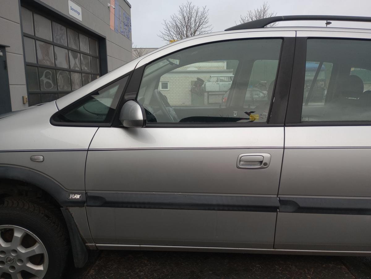 Opel Zafira A original Tür vorn links Fahrer Z157 Starsilber Bj 2004