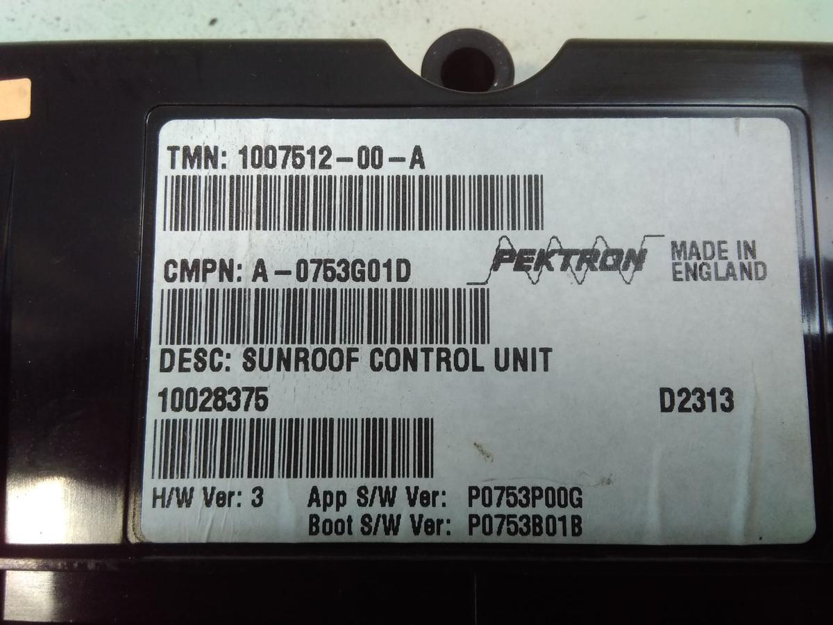 Tesla Model S original Steuerger&auml;t Glasdach Schiebedach 100751200A BJ2014