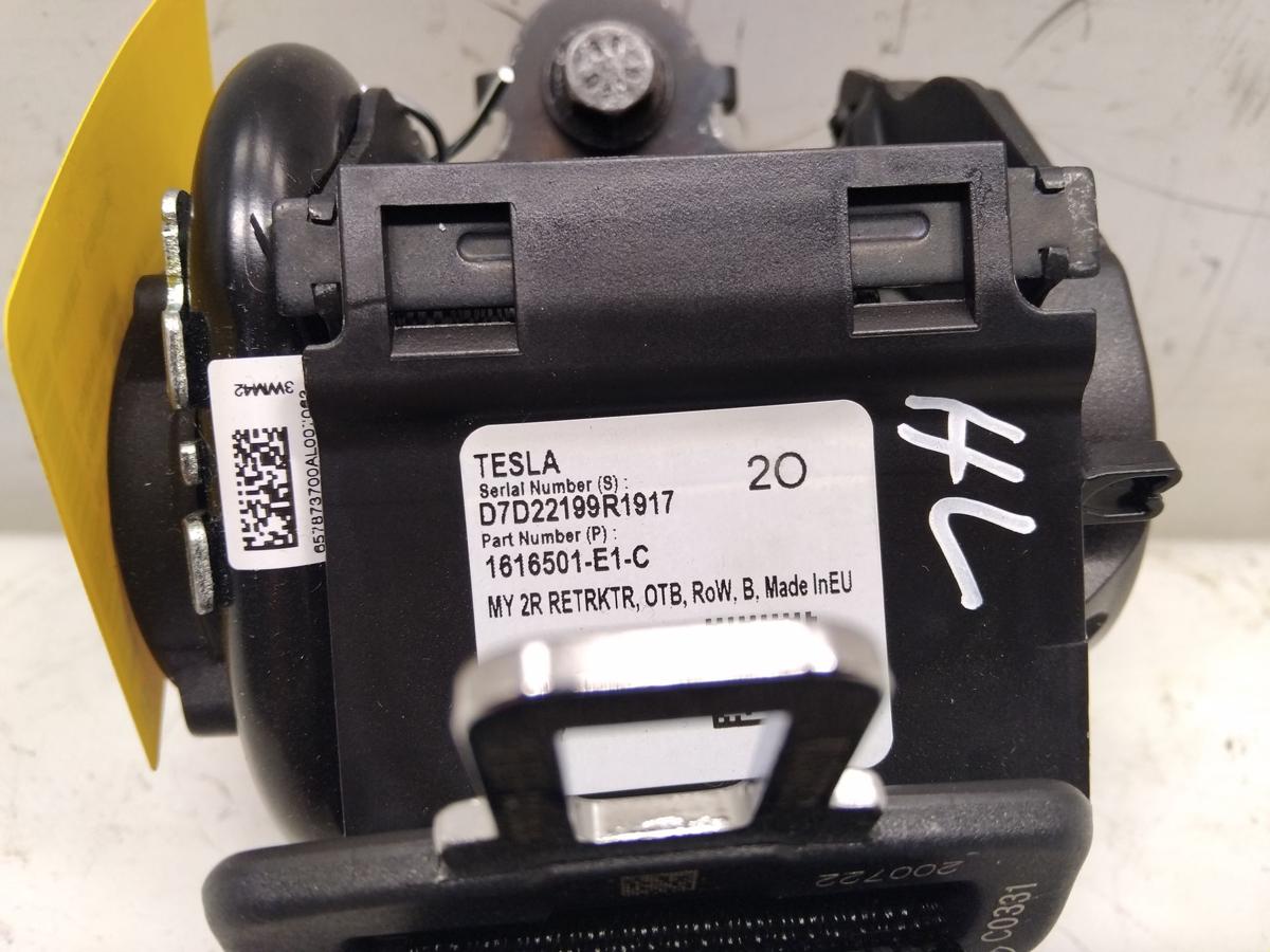 Tesla Model Y orig Sicherheitsgurt hinten links mit Gurtstraffer schwarz BJ2023