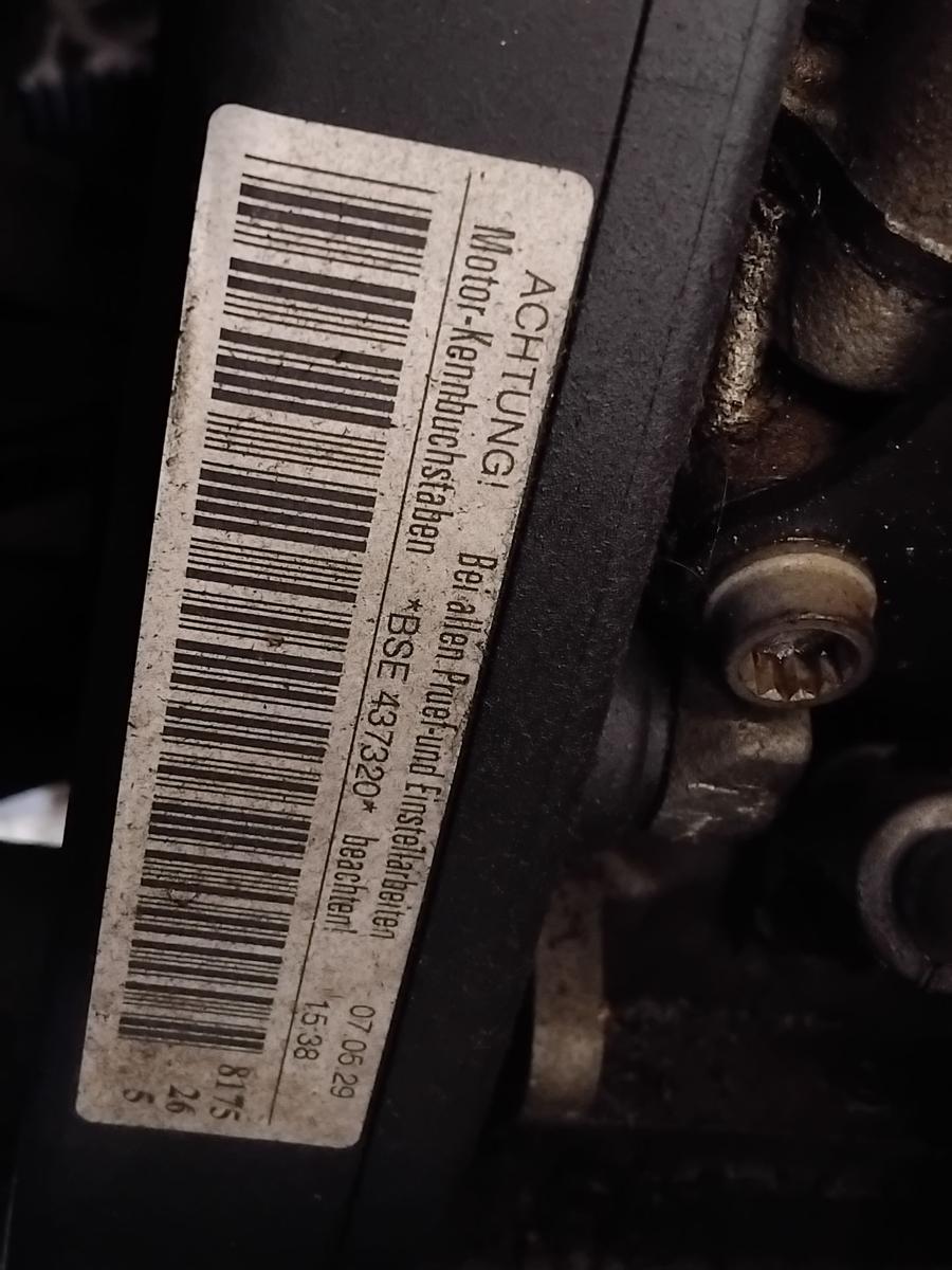 Audi A3 8P Motor Engine BSE 1.6 75kw 147746km BJ2007