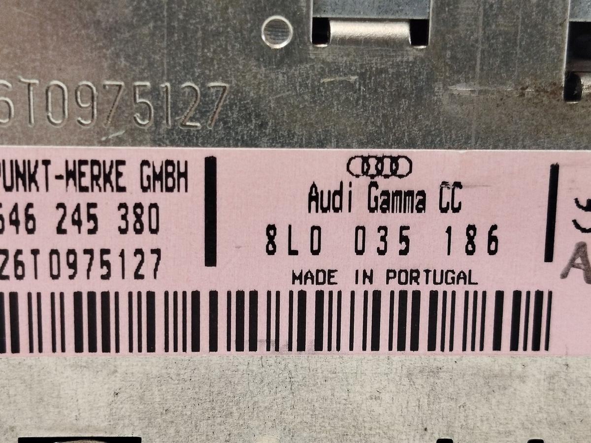 Audi A3 8L Radio Autoradio Gamma Kassette mit Radiocode Originalteil