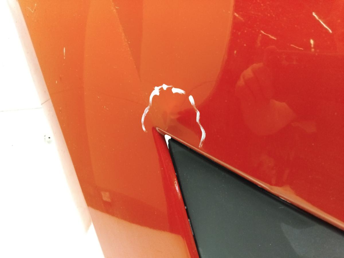 Renault Twingo 2 original Stoßstange Stoßfänger vorn rot OV727 red brisk Bj.2008