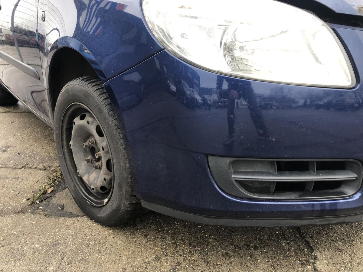 Skoda Fabia 2 Typ 5J Sto&szlig;f&auml;nger vorn Frontsch&uuml;rze LF5Q Storm Blau 06 bis10