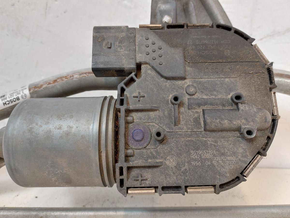 VW Passat 3G B8 Wischermotor vorn Wischergestänge Wischerantrieb Scheibenwischer