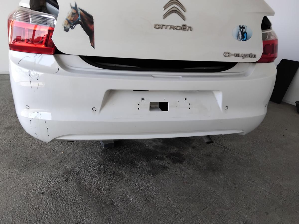 Citroen C-Elysee original Stossf&auml;nger Sto&szlig;stange hinten PDC besch&auml;digt BJ2015
