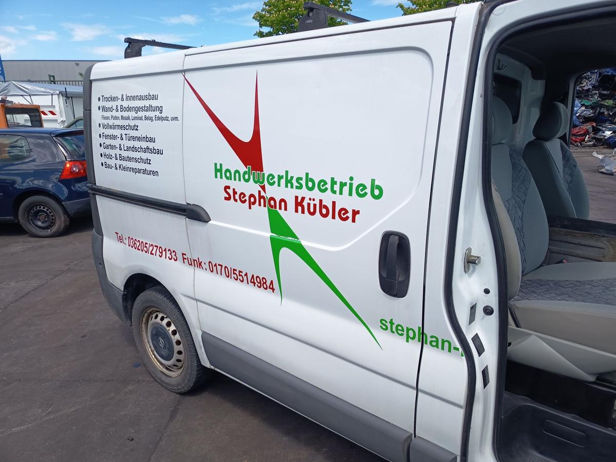 Opel Vivaro A original Schiebet&uuml;r hinten rechts Fond L474 Casablancawei&szlig; Bj 2005