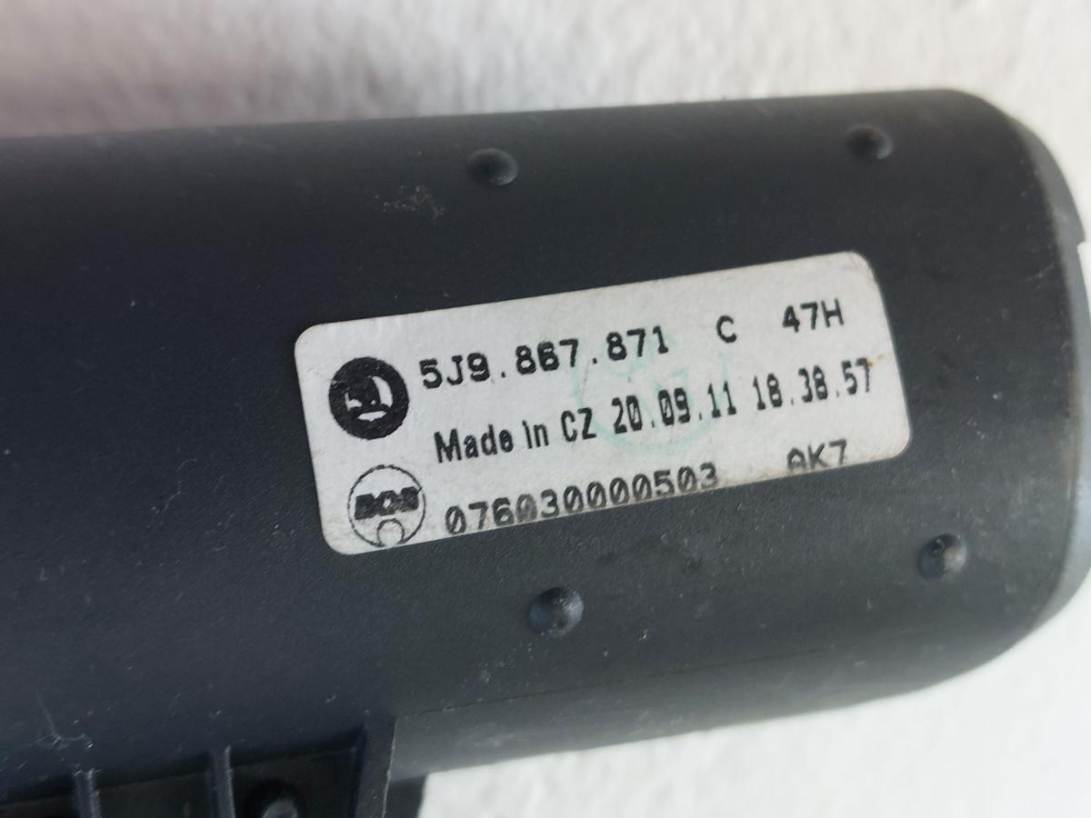Skoda Fabia II 2 Typ 5J Laderaumrollo Kofferraumrollo Laderaumabdeckung Komb