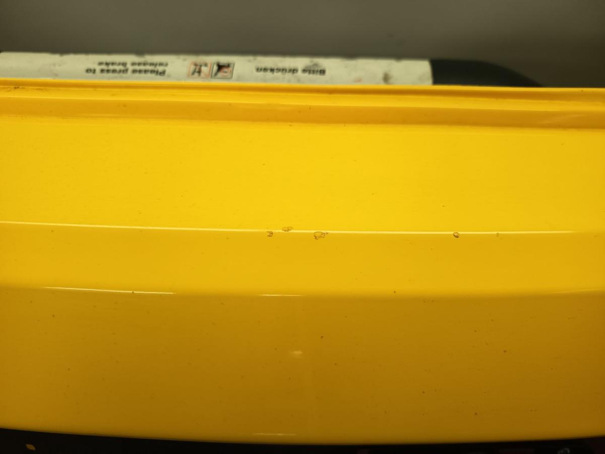 Seat Leon 1P Bj 2006 original Stoßfänger hinten PDC LS1A Amarillo Crono Gelb