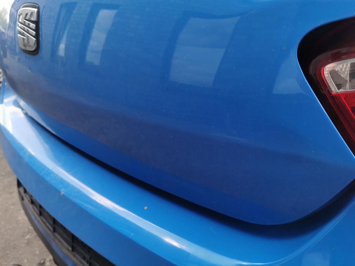 Seat Ibiza 6J Heckklappe Klappe Deckel hinten blau 3trg Rohbau Kofferklappe