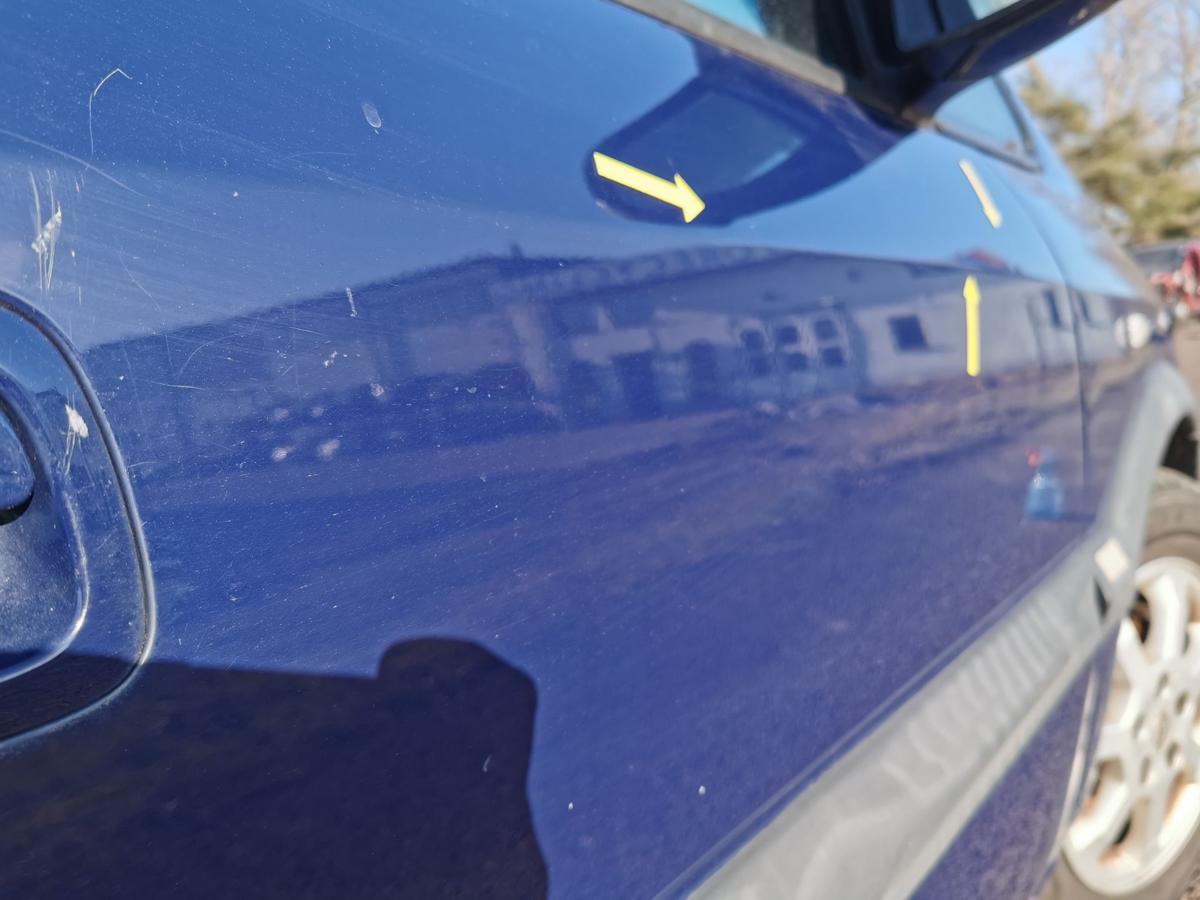 Opel Zafira A Beifahrert&uuml;r T&uuml;r Autot&uuml;r Rohbaut&uuml;r vorn rechts Z20Z Atlantikblau