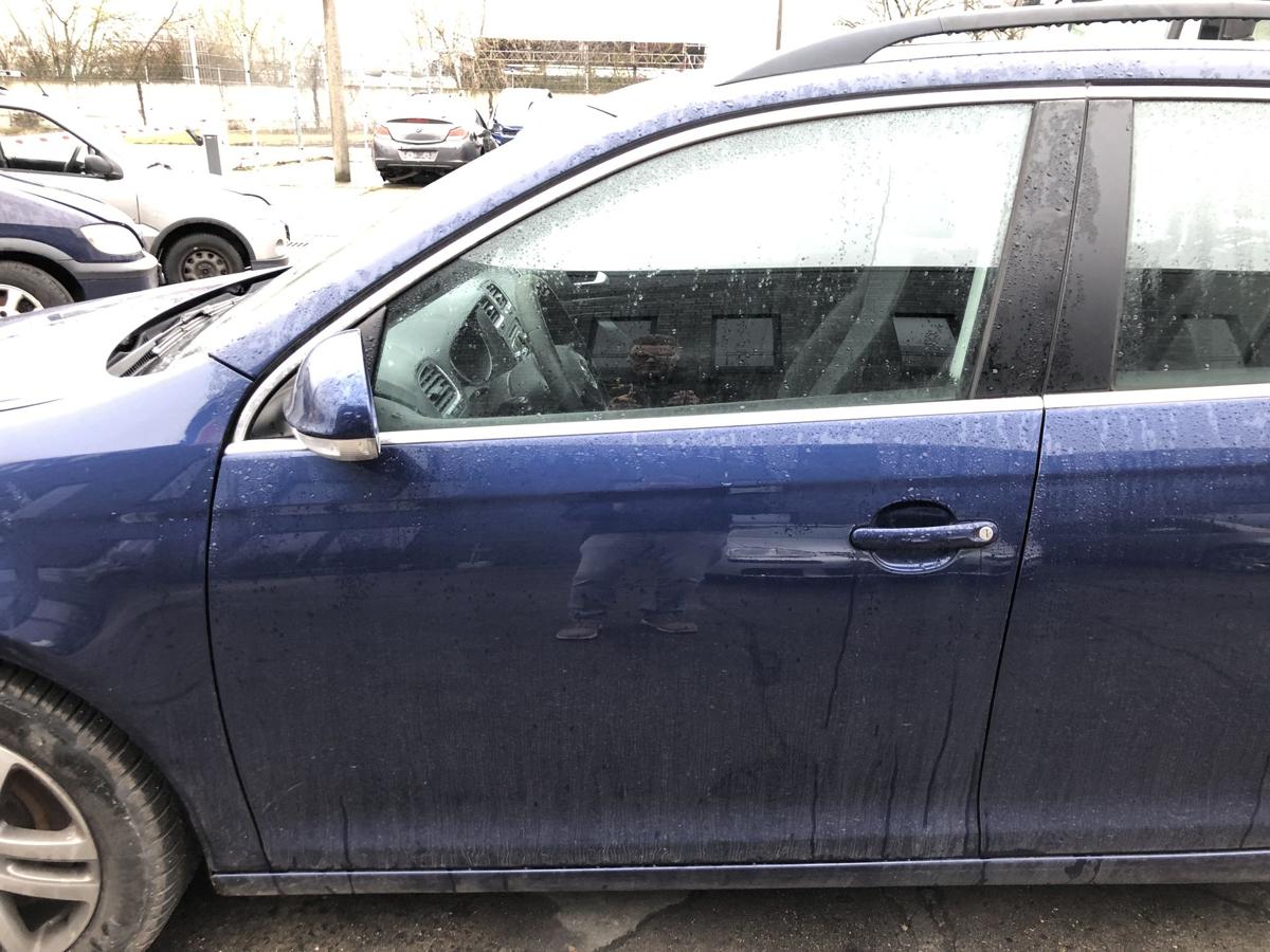 VW Golf 6 VI Variant T&uuml;r vorne links Fahrert&uuml;r Autot&uuml;r Rohbau blau