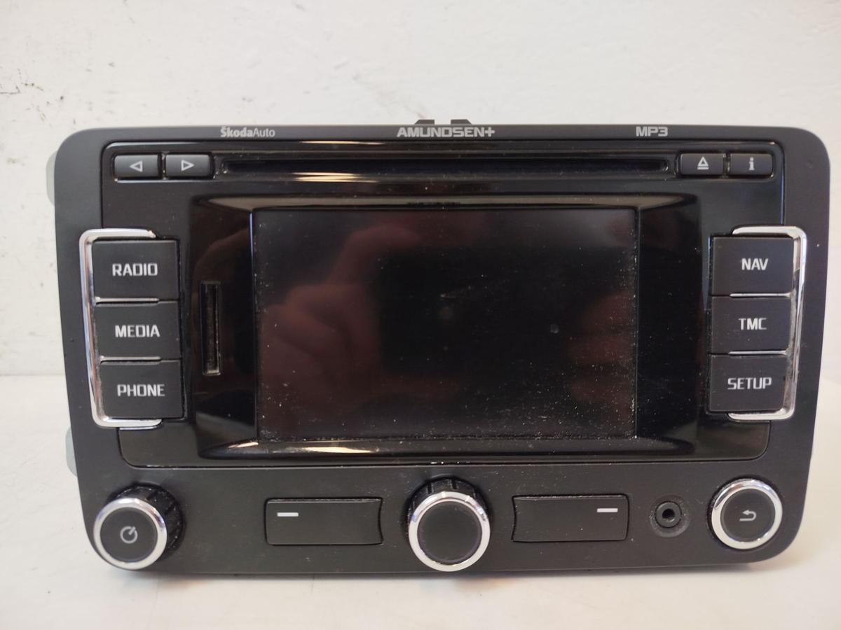 Skoda Fabia II 2 Typ 5J Radio Navigationssystem Typ RNS315 Navi Autoradio OEM