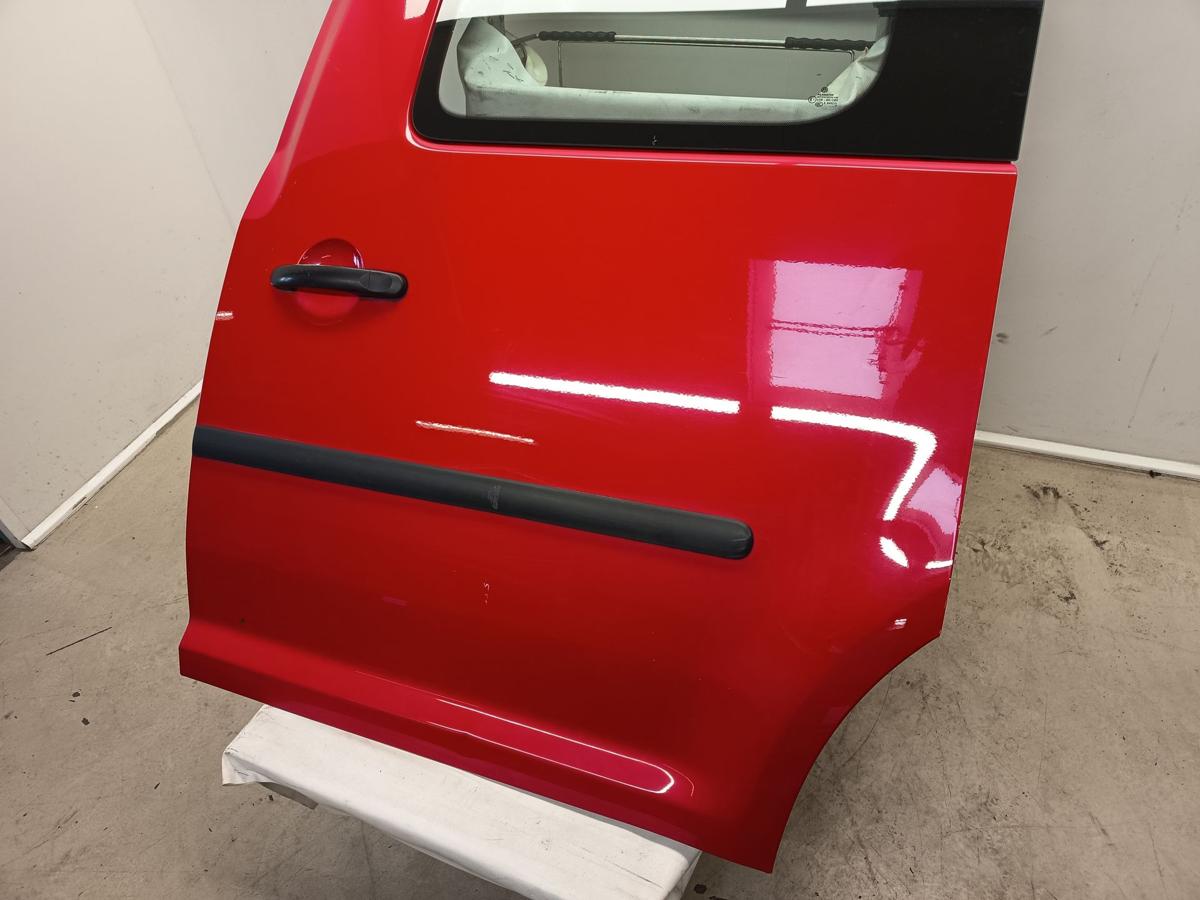 VW Caddy 3 III 2K Life orig Tür hinten links Schiebetür LY3D Rot Bj 2009