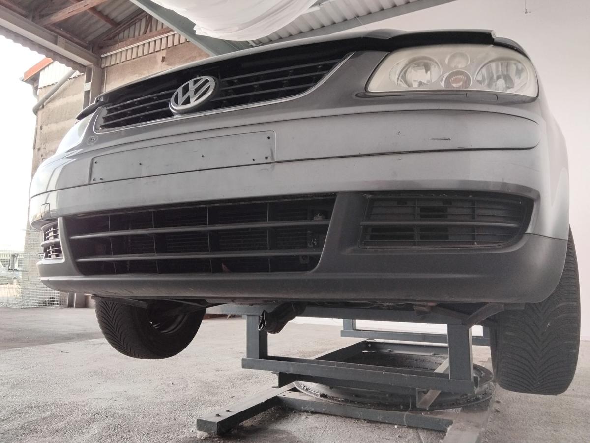 VW Touran 1T original Stoßstange Stossfänger vorn SRA BJ2004 LD7X platinumgrau
