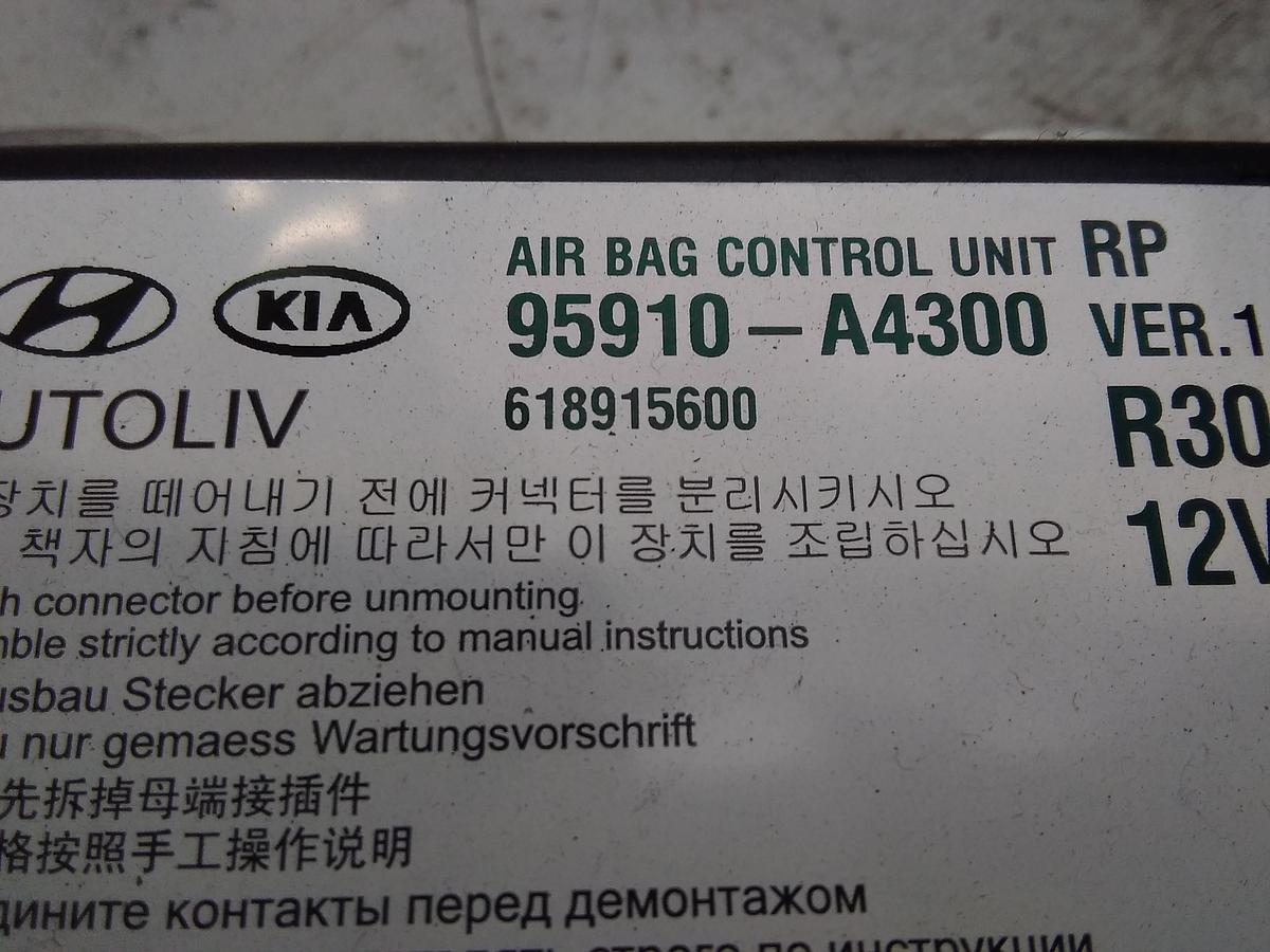 Kia Carens 4 Steuergerät Airbag 95910-A4300 unfallfrei Bj2013