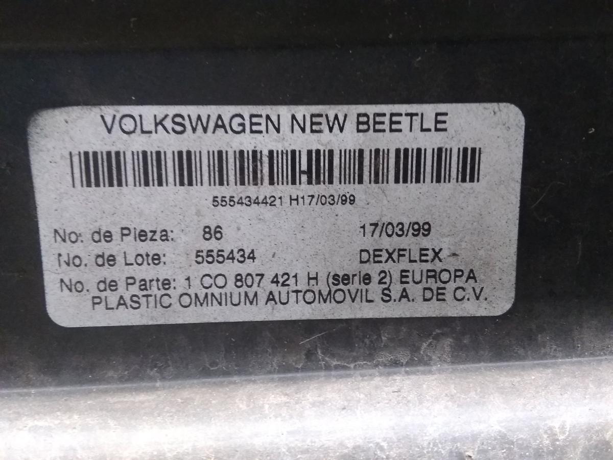 VW New Beetle 1C 9C original Stoßfänger Stoßstange hinten technoblaumetallic