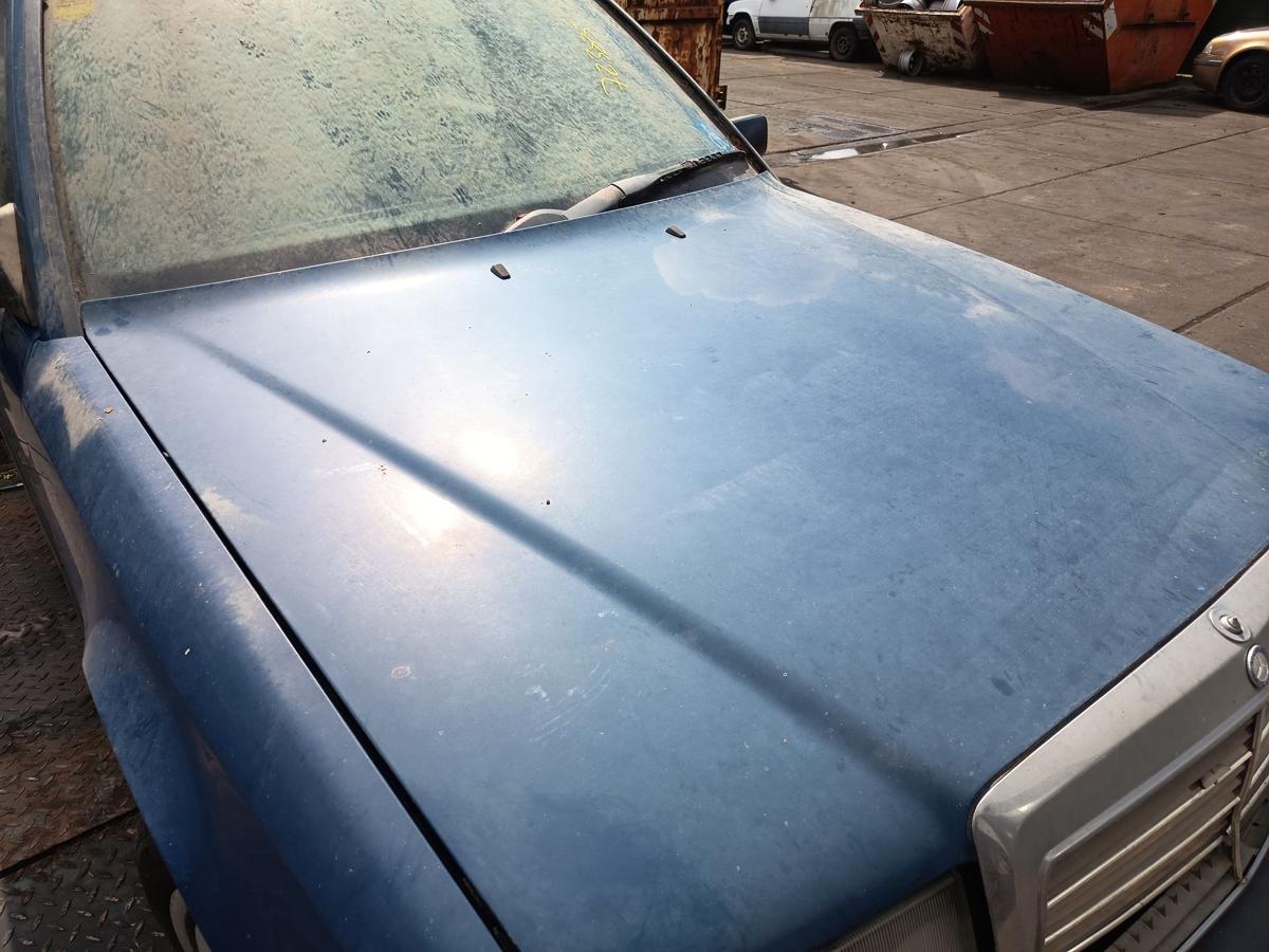 Mercedes W/S 124 Motorhaube ohne Grill Deckel vorn Front 900 Surfblau Bj 1988