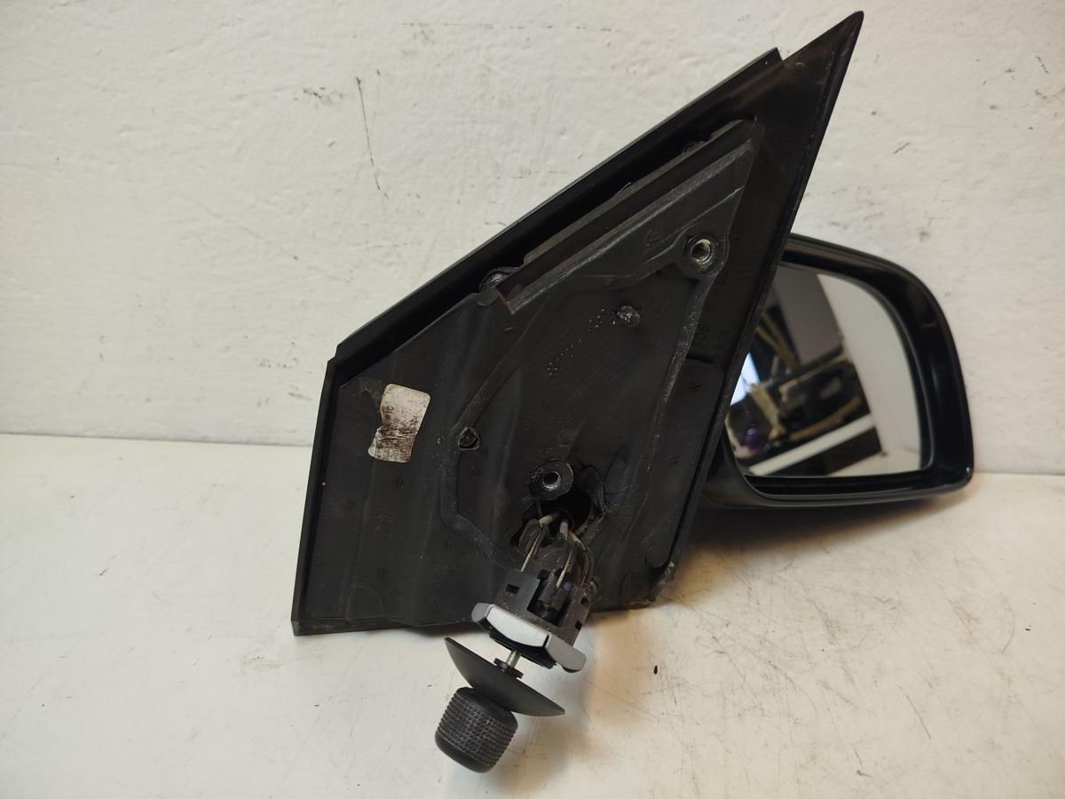 VW Polo 9N1 Aussenspiegel Spiegel R&uuml;ckspiegel rechts man L041 Brilliantschwarz