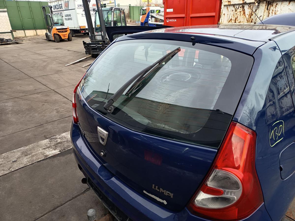 Dacia Sandero 1 original Heckklappe mit Scheibe 61H Blue marine Bj 2009