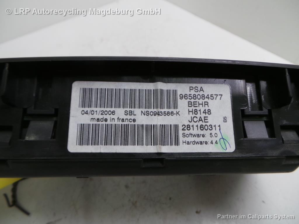 Citroen C4 5-trg. Bj.06 Klimabedienteil Klimaregulierung 9646337977 281160311