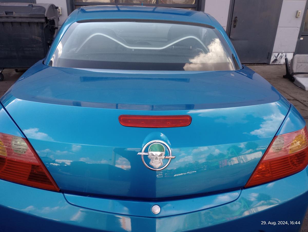 Opel Tigra Twin Top orig Heckklappe Kofferraumdeckel Z21H Blau Bj 2004