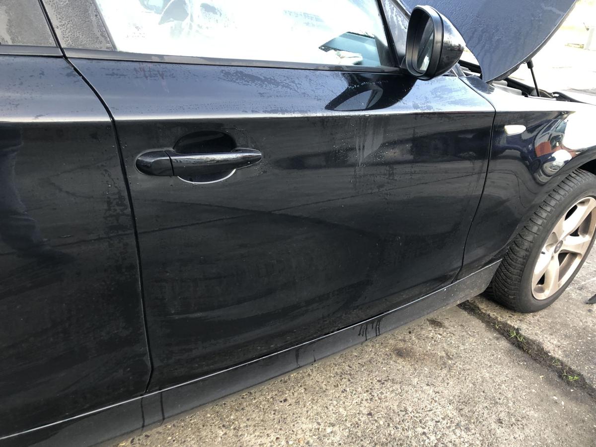 BMW 1er E87 LCI ab07 Tür vorne rechts Beifahrertür 475 Blacksapphire 5 türer