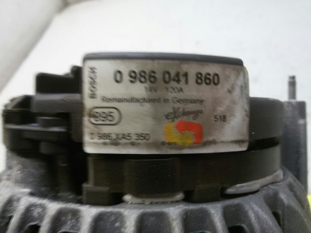 Skoda Fabia 6Y BJ2002 Lichtmaschine Generator 120A 0986041860 Bosch