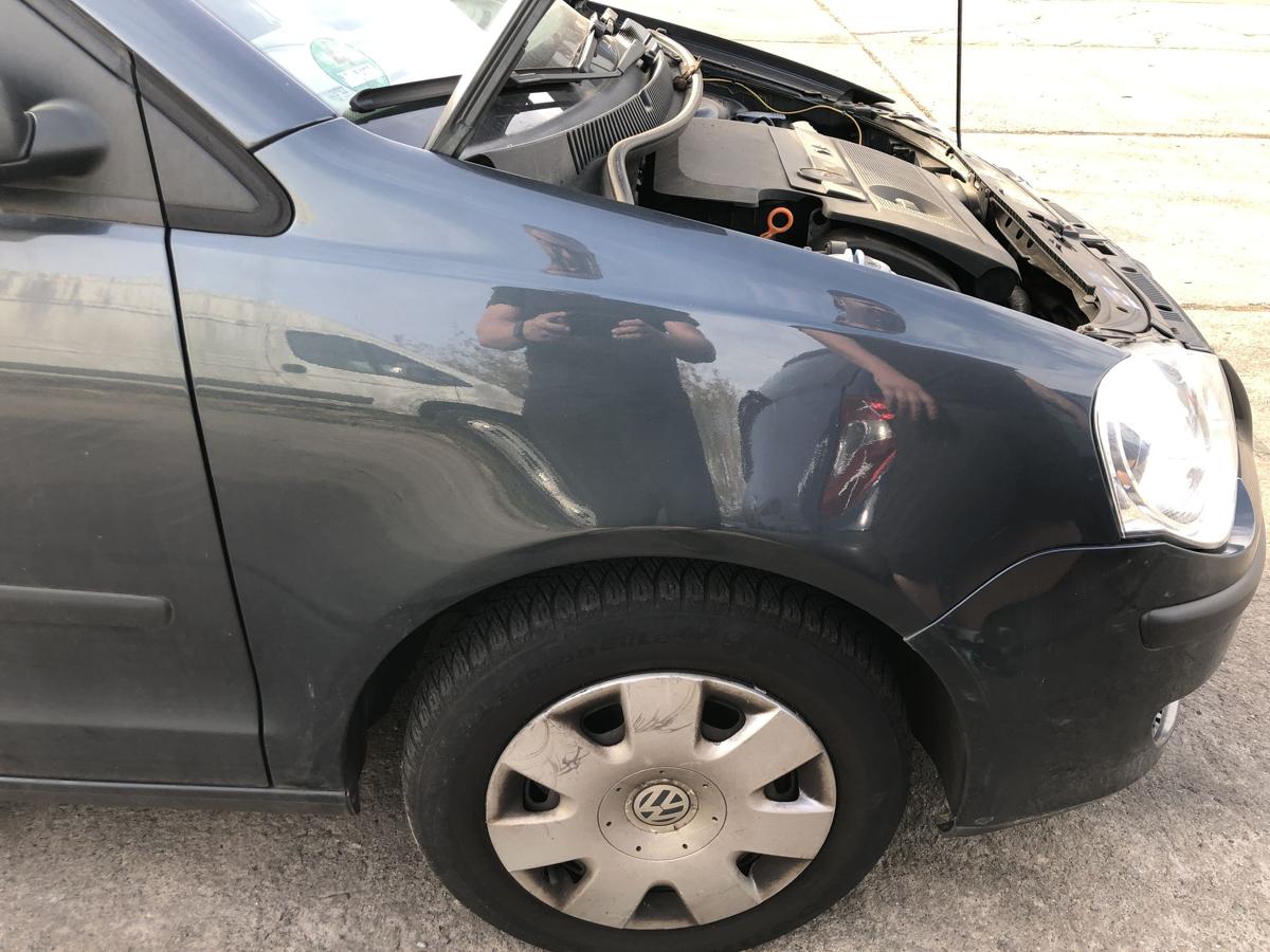 VW Polo 9N3 Kotfl&uuml;gel vorn rechts Beifahrer Seitenwand LC7V Blue Anthrazit