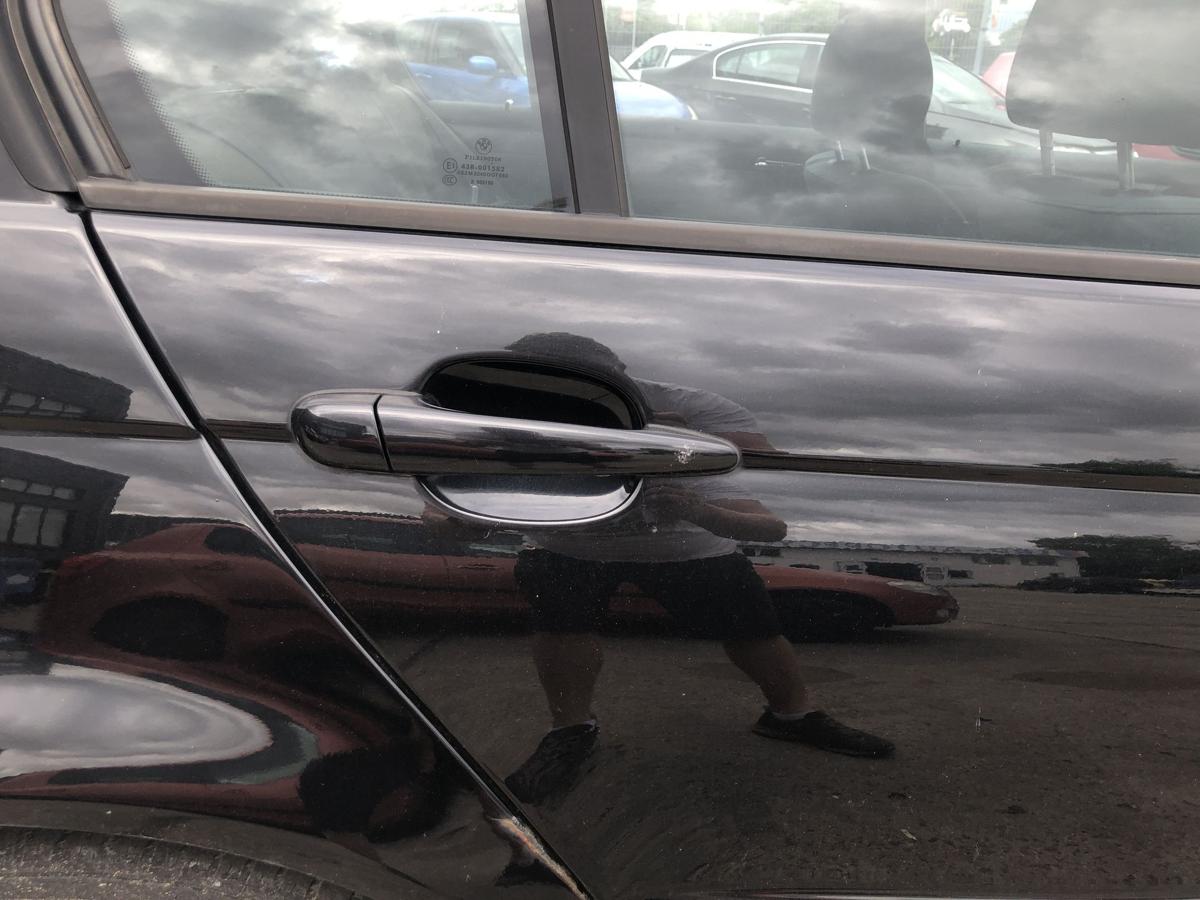 BMW 3er E46 Facelift T&uuml;r hinten rechts Fondt&uuml;r Rohbau Limo 475/9 Black Saphir
