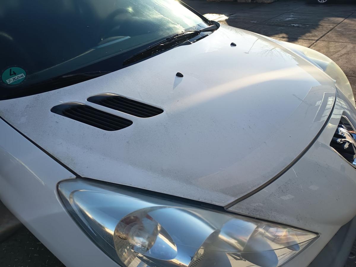 Peugeot 206+ original Motorhaube Klappe/Deckel vorn/Front EWP Polarwei&szlig; Bj 2012