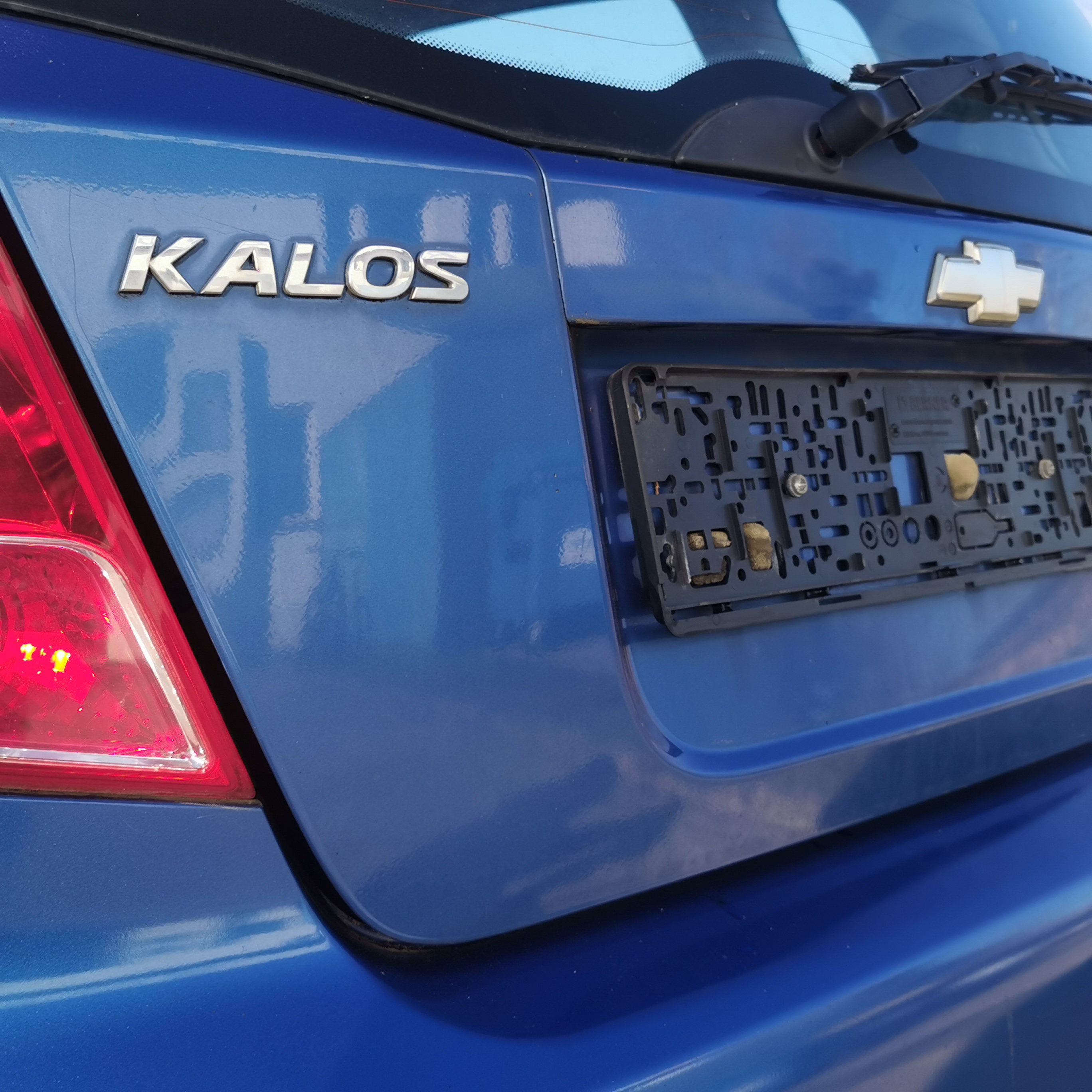 Chevrolet Kalos KLAS Bj.06 Heckklappe Klappe hinten 33U Sports Blue Pearl