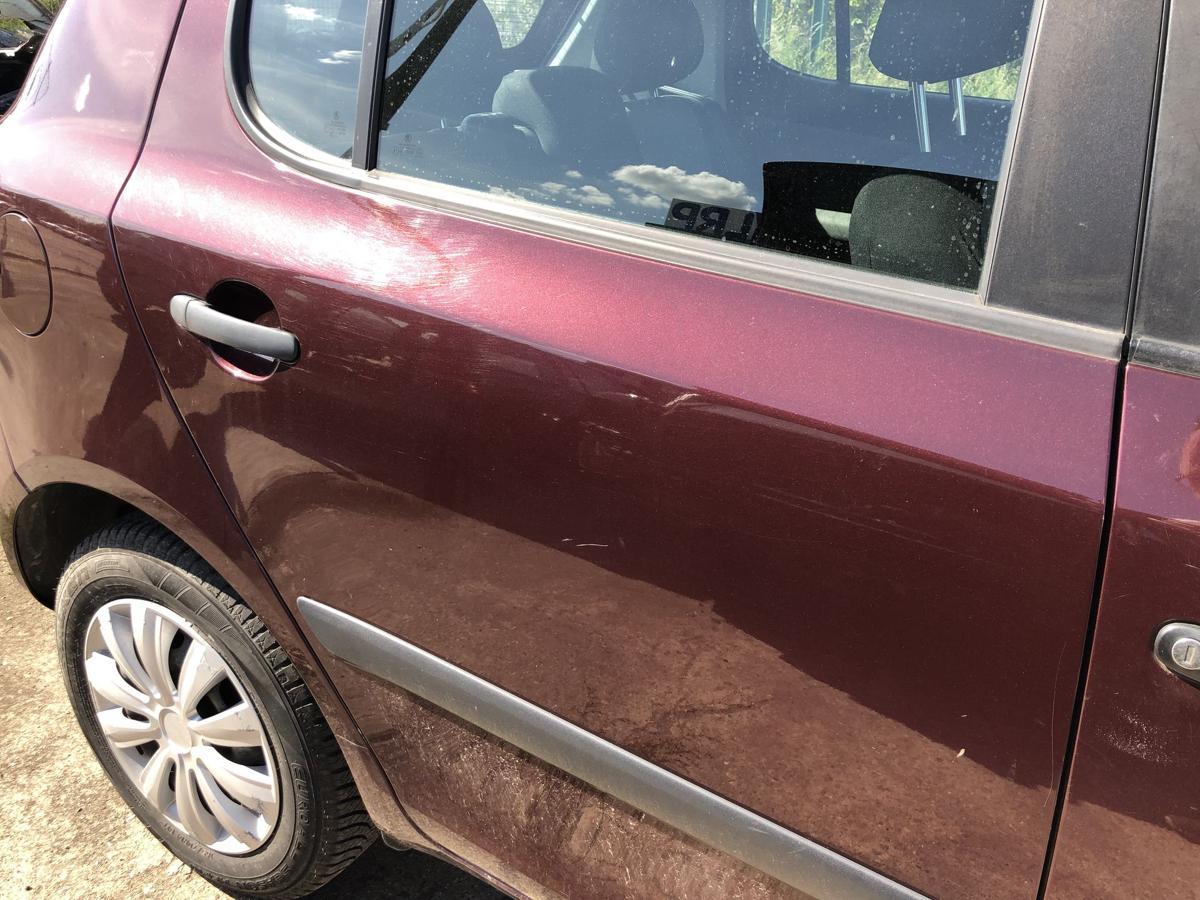 Skoda Fabia 5J Tür hinten rechts Fondtür 5trg Rohbau 9893 LF3X Rosso Brunello