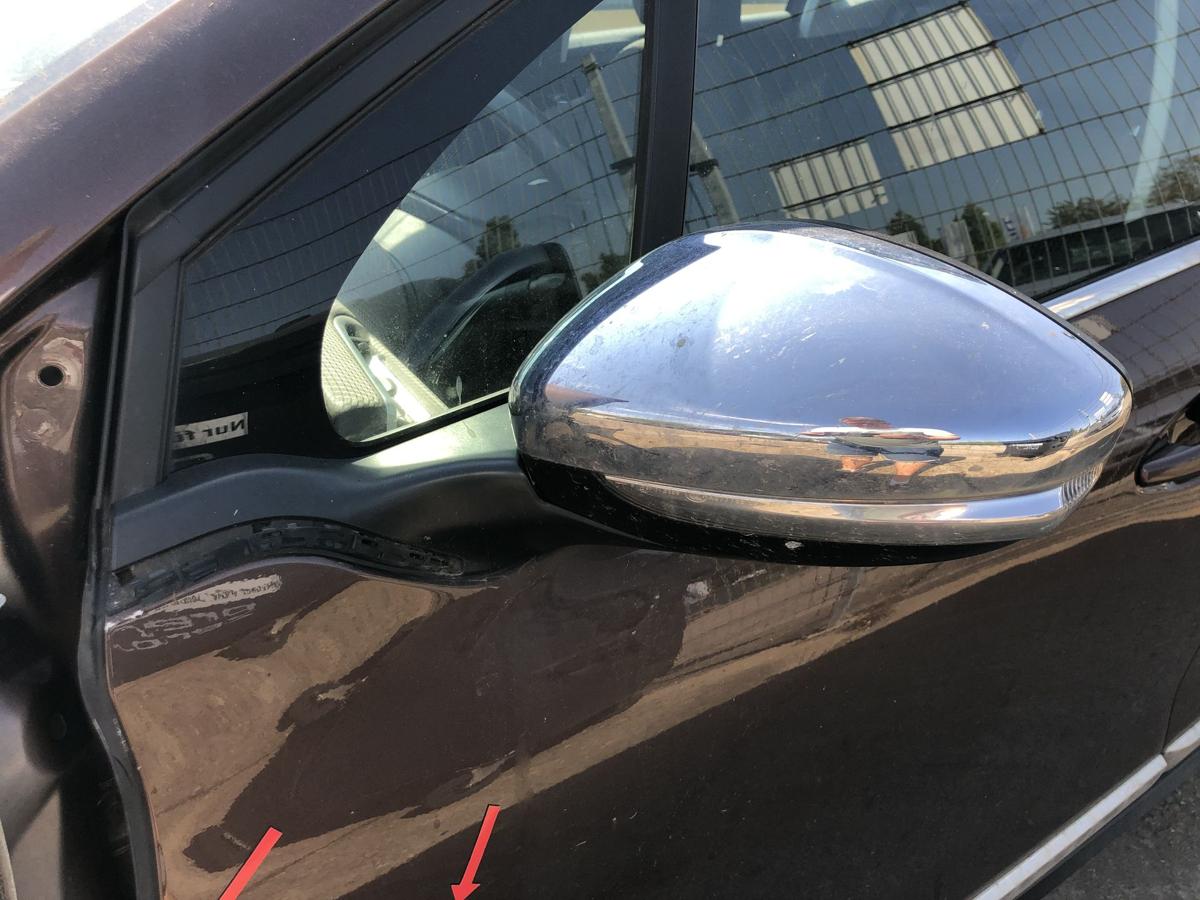 Peugeot 2008 I CU Außenspiegel links Seitenspiegel elektrisch Anklapp Chrom