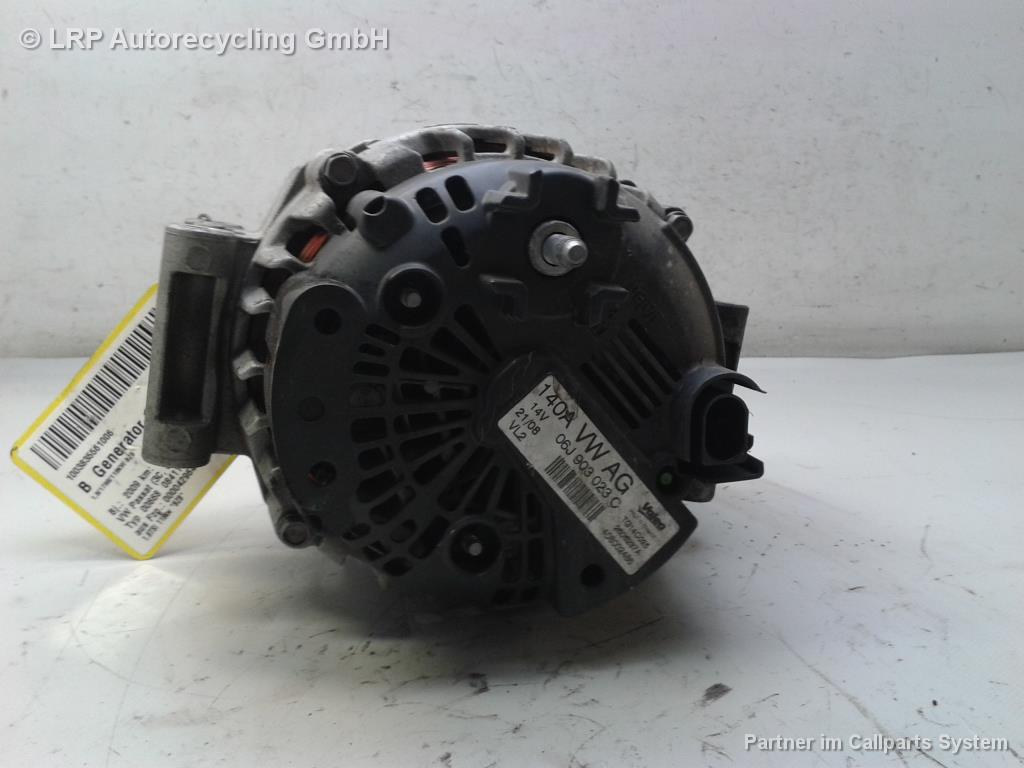 VW Passat B6 3C Lichtmaschine 140A Generator 06J903023C 2606237A VALEO BJ2009