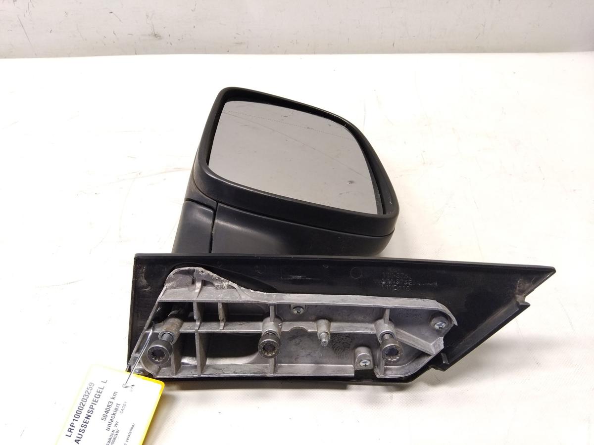 VW Caddy 2K original Au&szlig;enspiegel links schwarz unlackiert manuell BJ2009