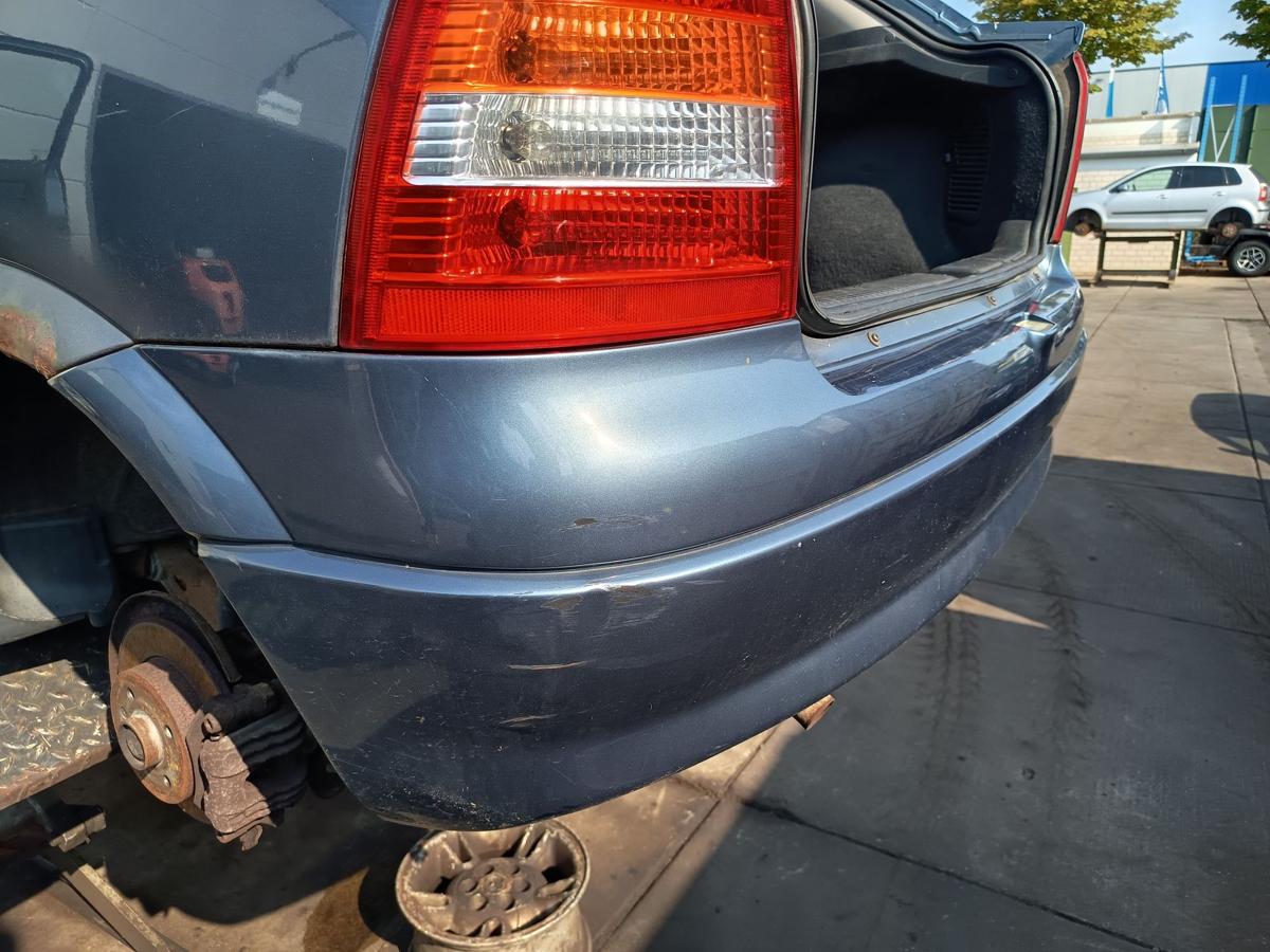 Opel Astra G CC original Sto&szlig;stange F&auml;nger hinten Heck Z293 Premiumblau Bj 1999