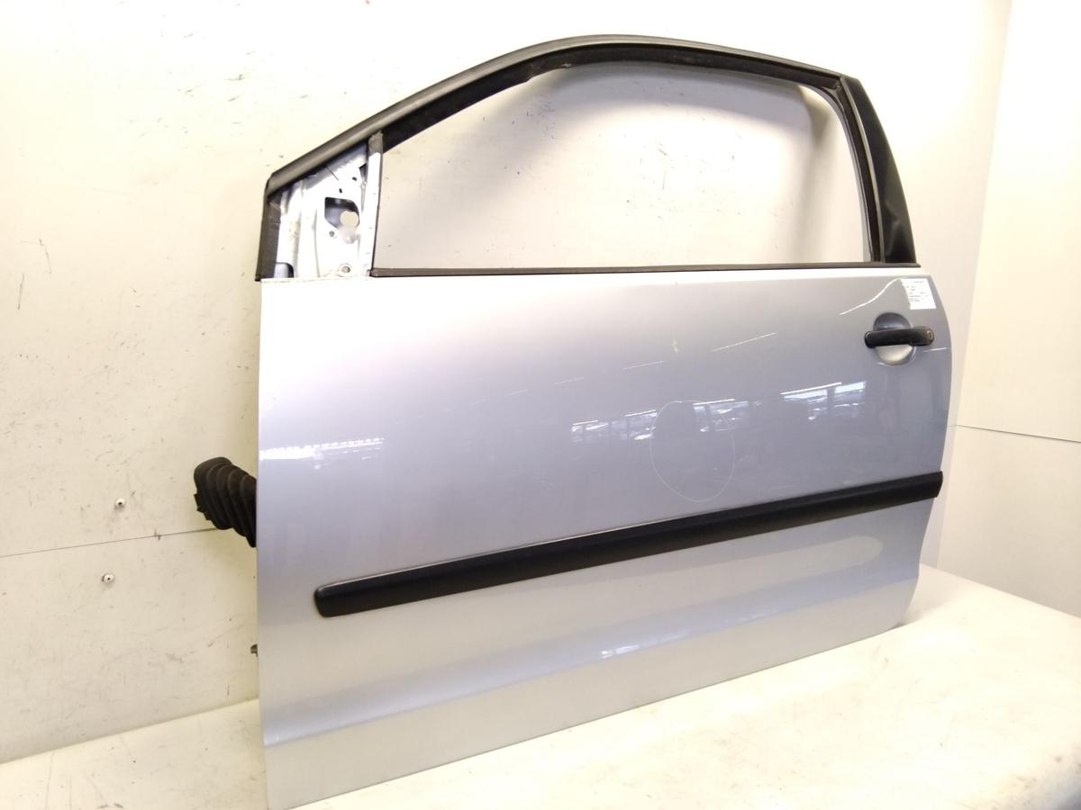 VW Polo 9N3 Tür vorn links Fahrertür 3-Türer reflexsilbermetallic LA7W Bj.2006