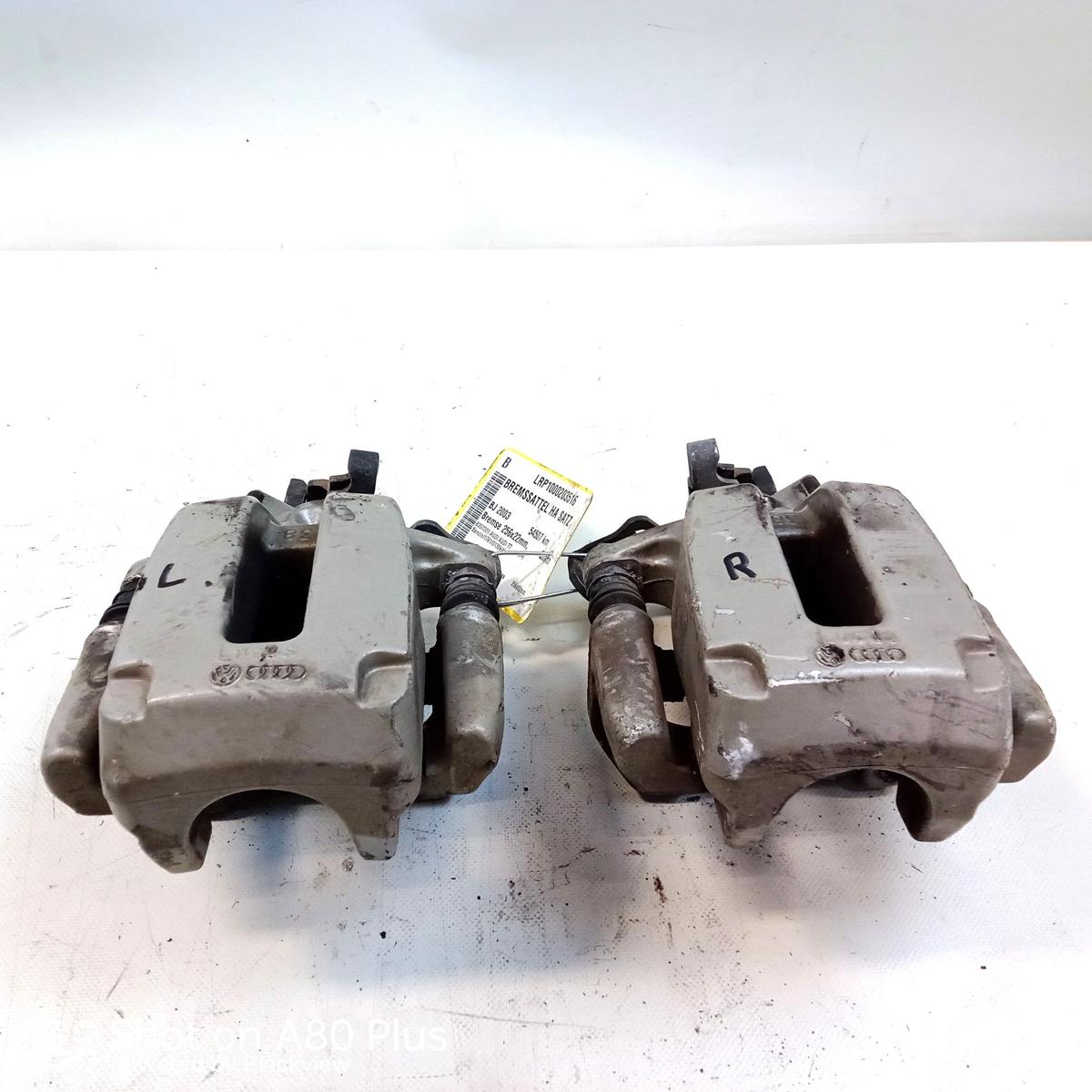 Audi TT 8N Quattro original Satz Bremssattel Hinterachse 256x22mm Bj.2003