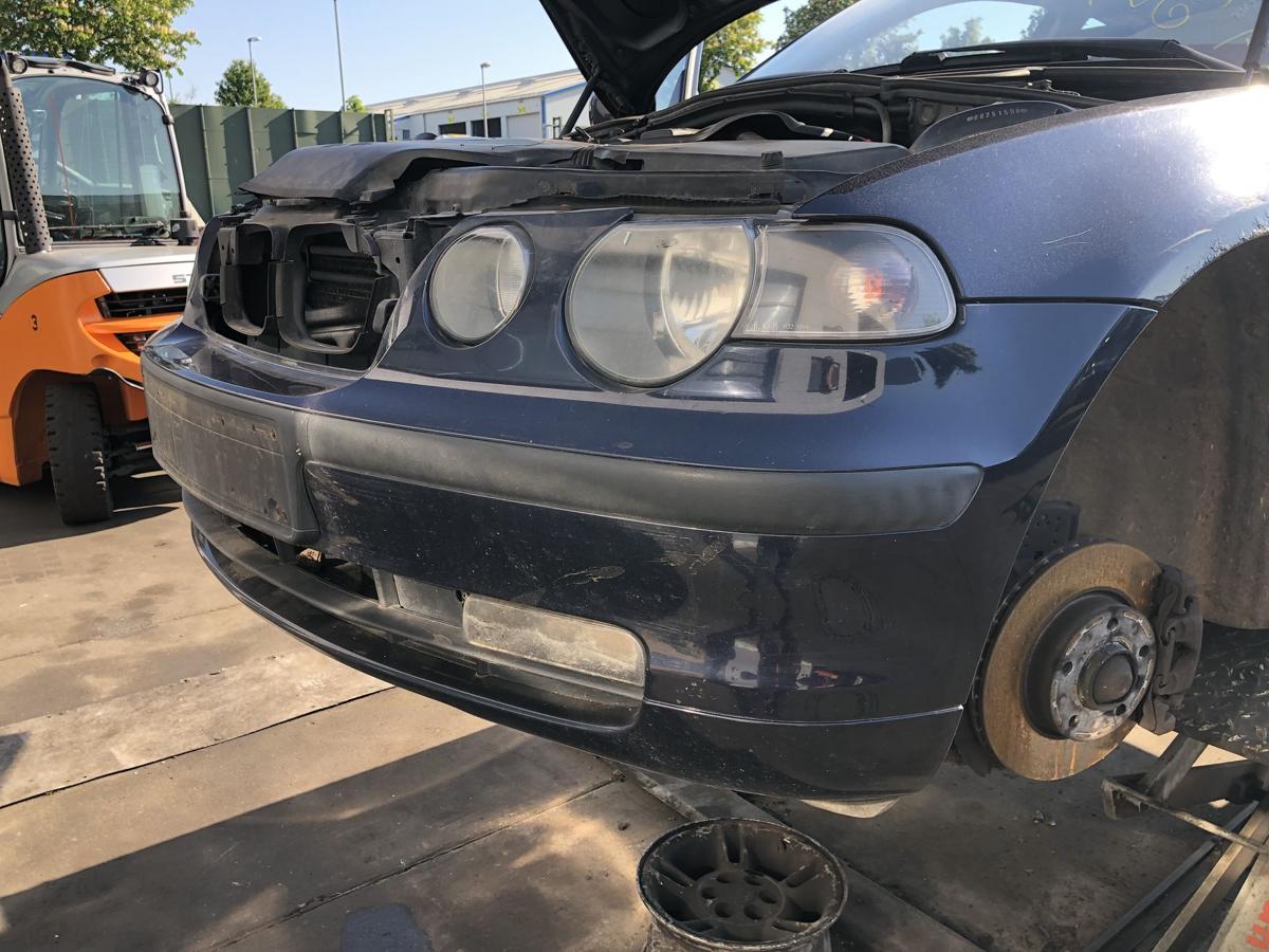 BMW E46 Compact original Stoßstange/Fänger vorn/Front 317 Orientblau Bj 2004