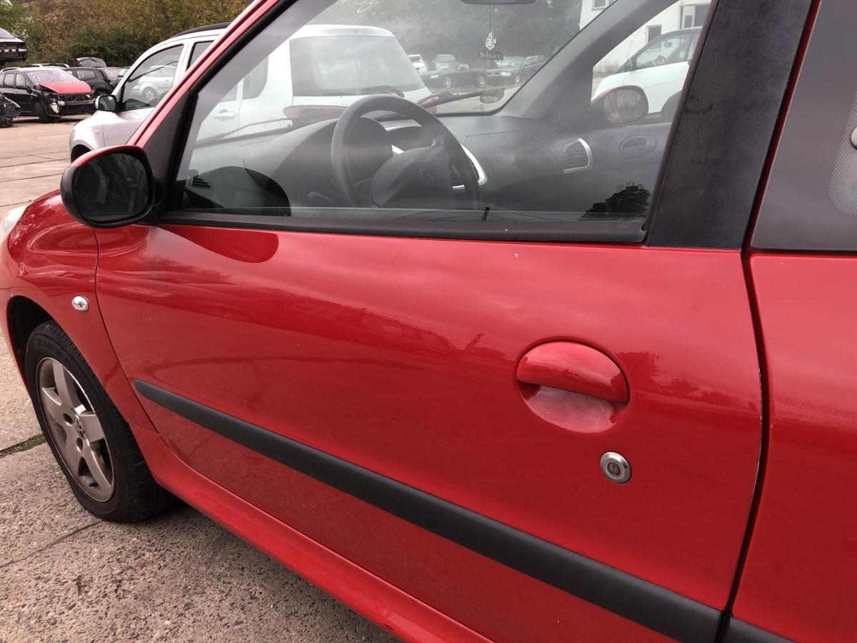 Peugeot 206+ Tür vorn links Fahrertür KKN Rouge Aden nur 3 türer Rohbau