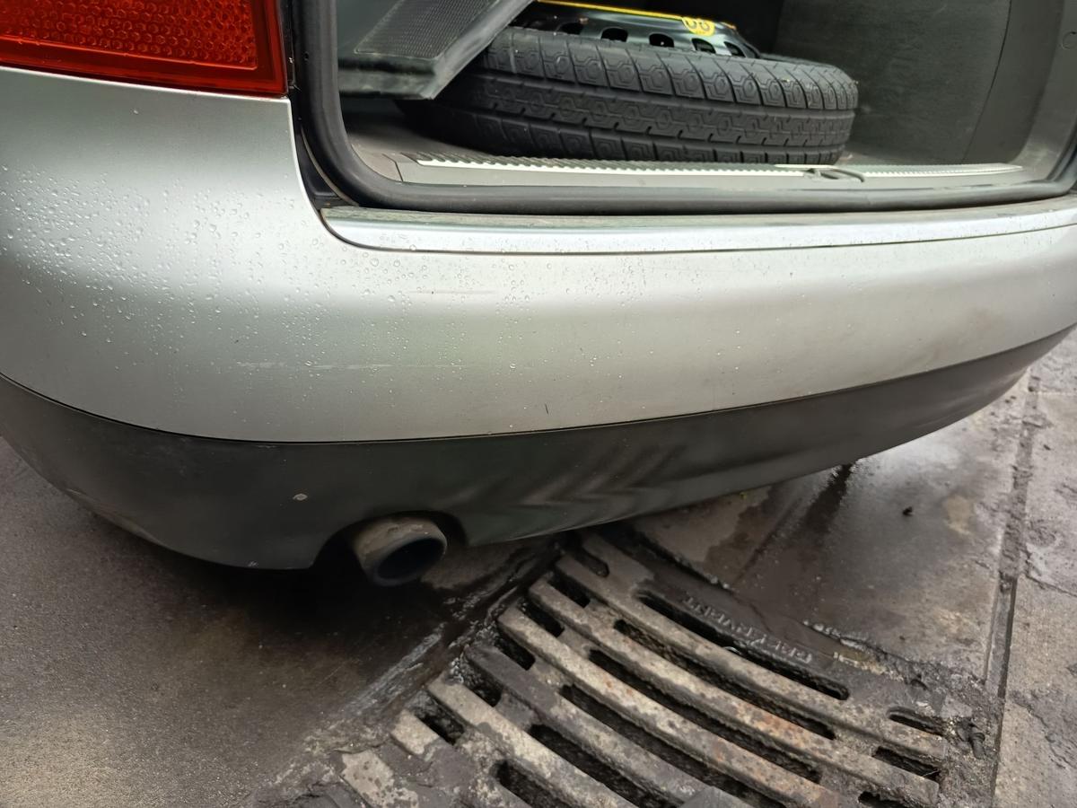 Audi A4 B6 Kombi original Sto&szlig;stange hinten LY7W Lichtsilber Metallic Bj 2002