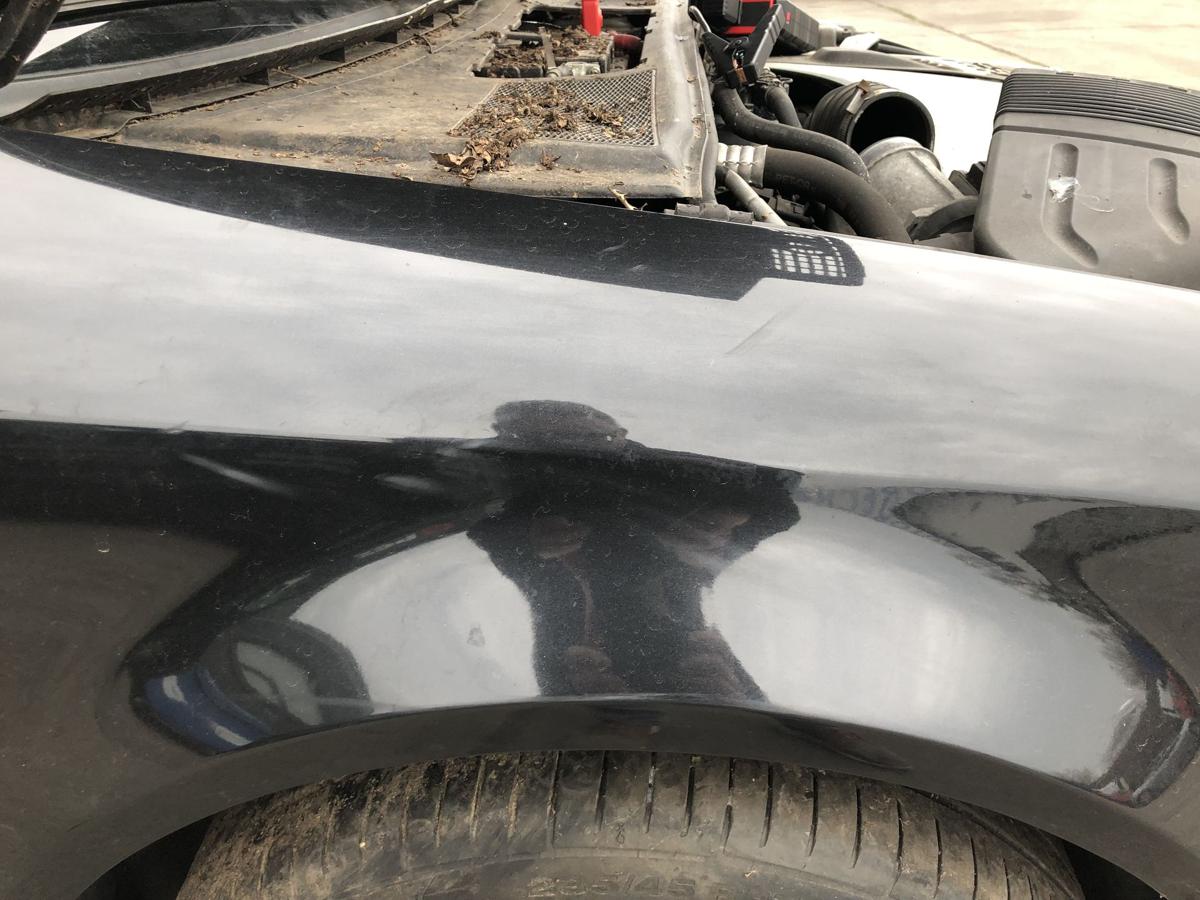 Audi A4 8E B6 Avant Kotfl&uuml;gel vorn rechts Beifahrerseite LZ9W Ebonyschwarz Perl