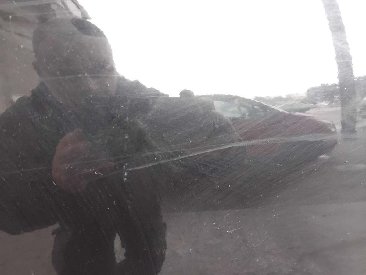 Hyundai Tucson JM T&uuml;r vorn rechts Beifahrert&uuml;r schwarz EB mit Beplankung BJ2006