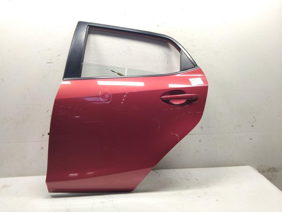 Mazda 2 DE original T&uuml;r hinten links rot 5t&uuml;rig BJ2007