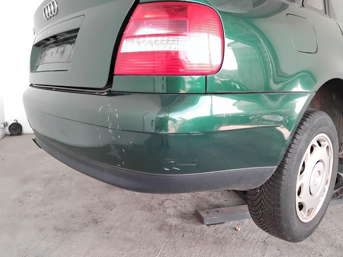 Audi A4 B5 Limousine orig.Stossf&auml;nger Sto&szlig;stange hinten BJ1999 LZ6L Kaktusgr&uuml;nmetallic