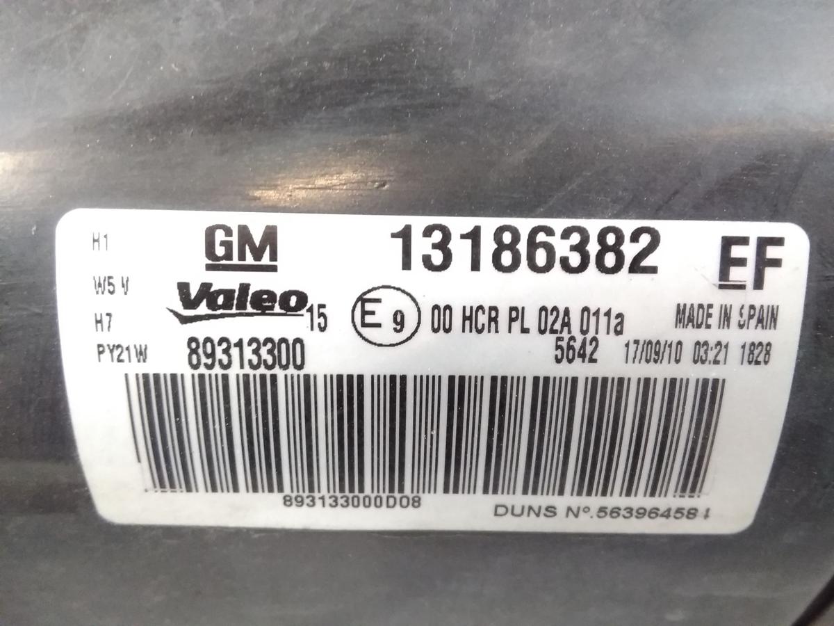 Opel Corsa D orig Scheinwerfer rechts chrom Valeo Halogen m LWR BJ2010 13186382