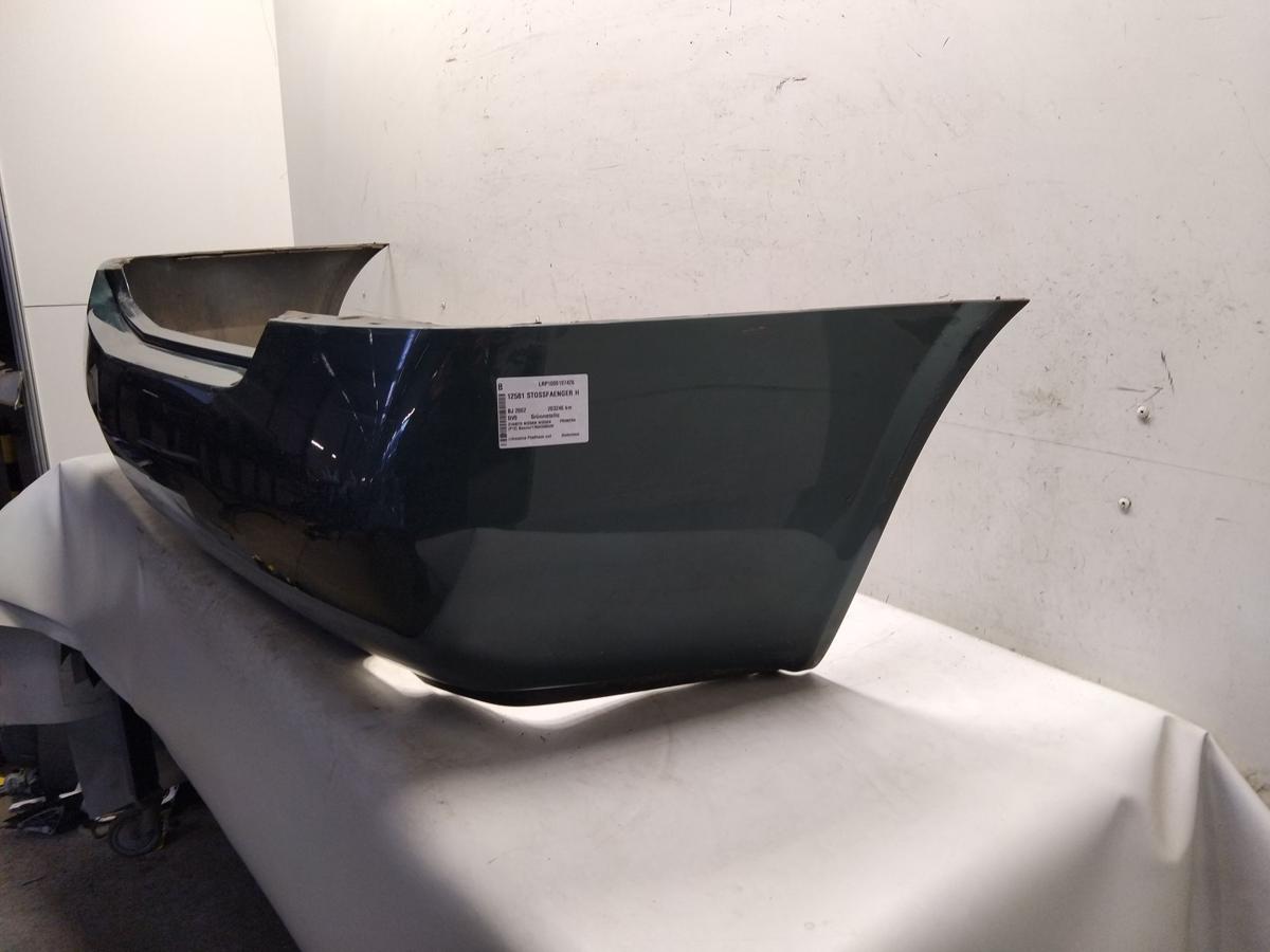 Nissan Primera P12 orig. Sto&szlig;f&auml;nger Sto&szlig;stange hinten Limousine BJ2002 DV9 Gr&uuml;nmetallic