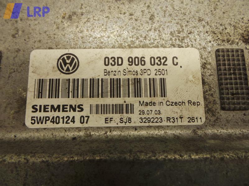 Steuergeraet Motor 03D906032C VW Polo 9N 5WP4012407